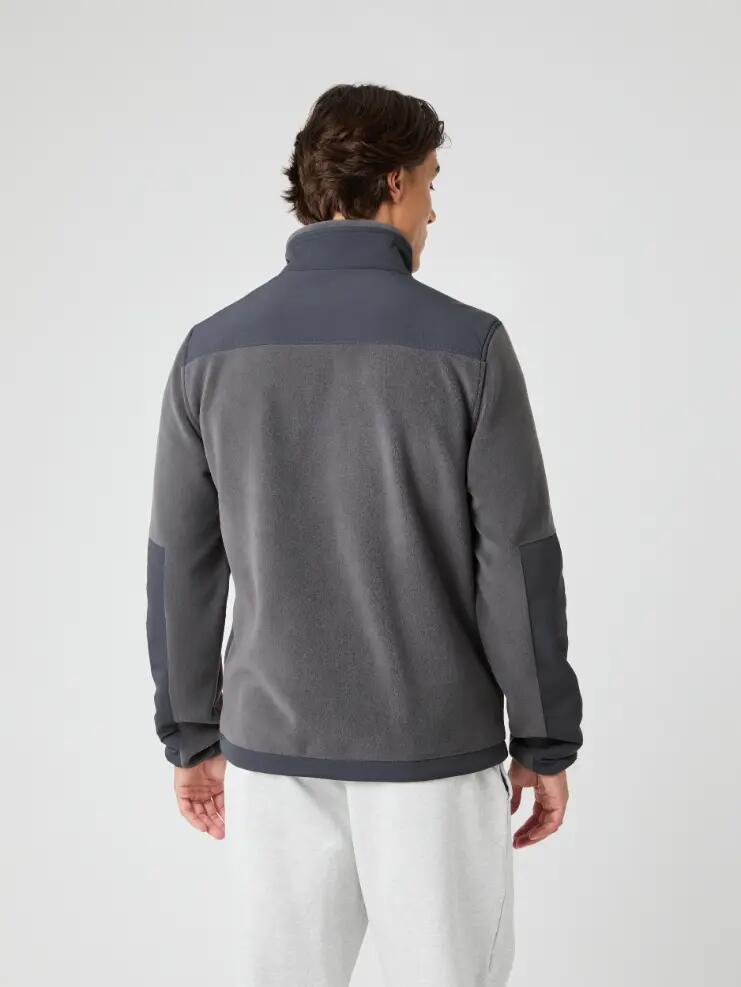 bjorn_borg BORG FLEECE HYBRID JACKET Giacca ibrida in pile — ASPHALT 2/4