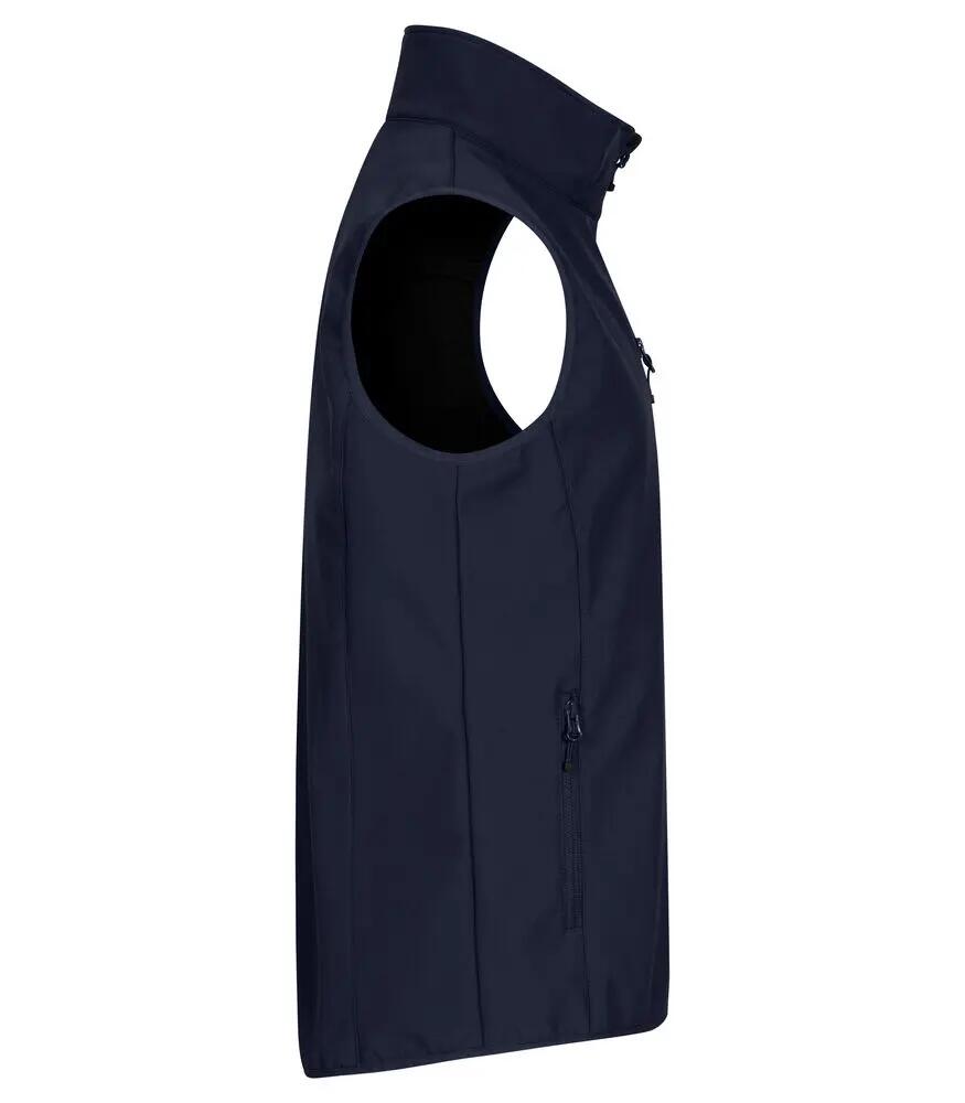 clique Classic Softshell Vest em poliéster reciclado - Dark navy 4/4