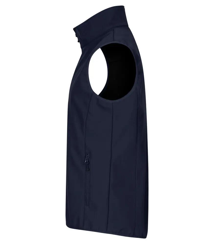 clique Classic Softshell Vest em poliéster reciclado - Dark navy 3/4