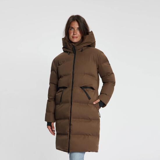 Odda Damen – Daunen-Winterjacke – Wasserdicht – Dunkelbraun