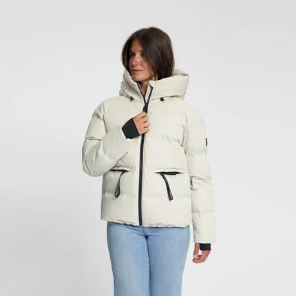 Oliv Damen – Winter-Daunenjacke – Wasserdicht – Sand