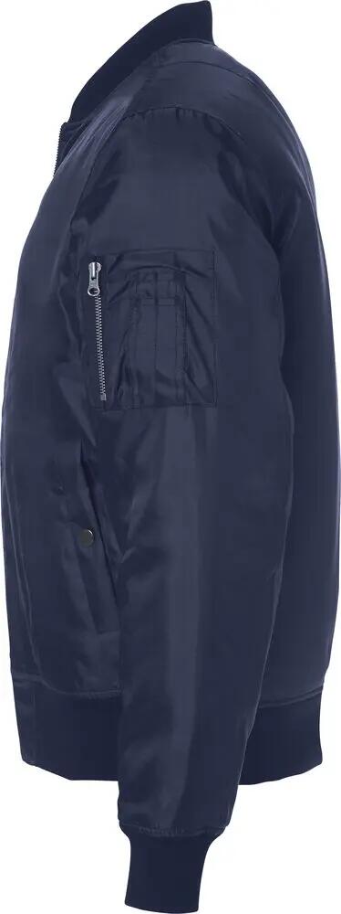 clique Bomber giacca unisex in 200D Oxford poliestere — dark navy 3/4