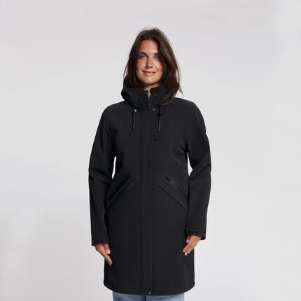 Nilda Damen – Softshell-Jacke – Wasserdicht – Dunkelbraun