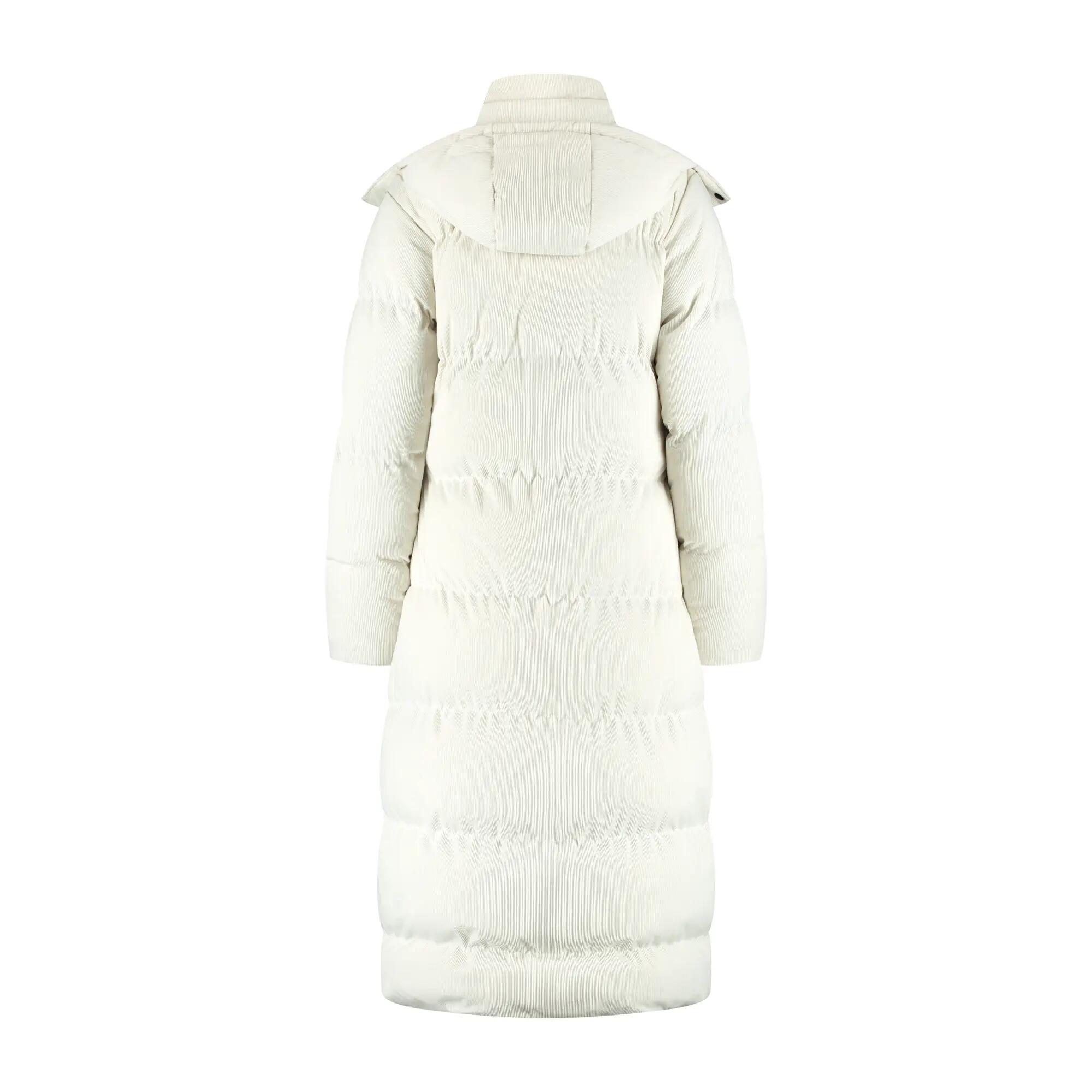 Unni Dames - Puffer winterjas - Corduroy - Gebroken wit 5/5