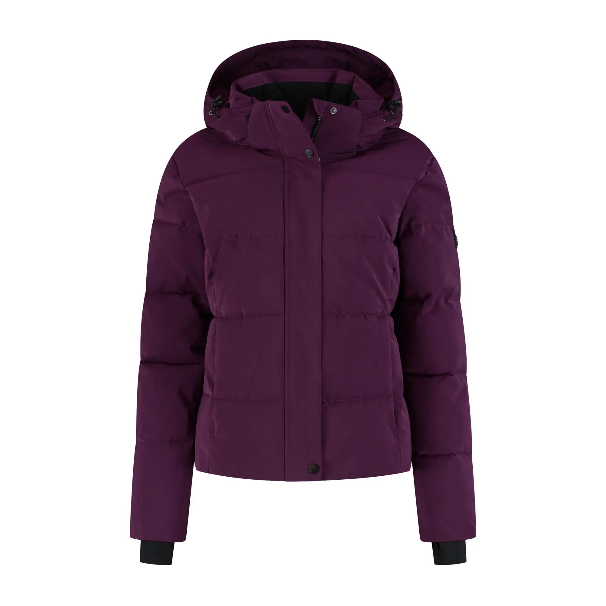 Agnes Dames - Puffer winterjas - Waterdicht - Paars 4/5