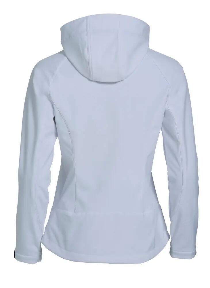clique Milford Jacket Women Softshell 3 camadas com membrana TPU, branco 2/6