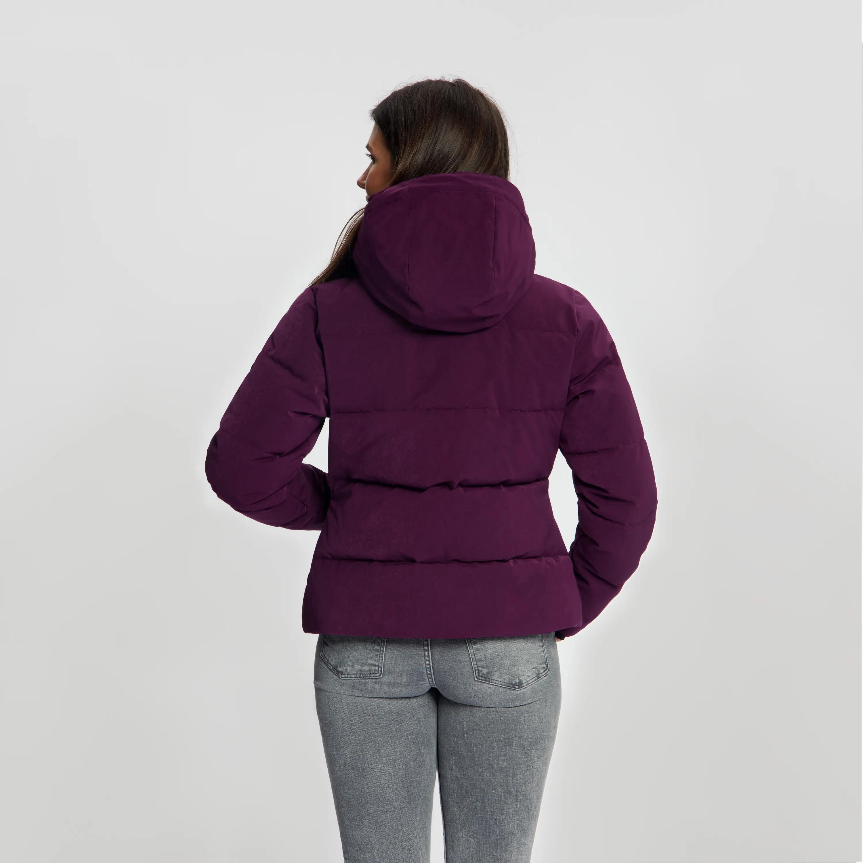 Agnes Dames - Puffer winterjas - Waterdicht - Paars 3/5