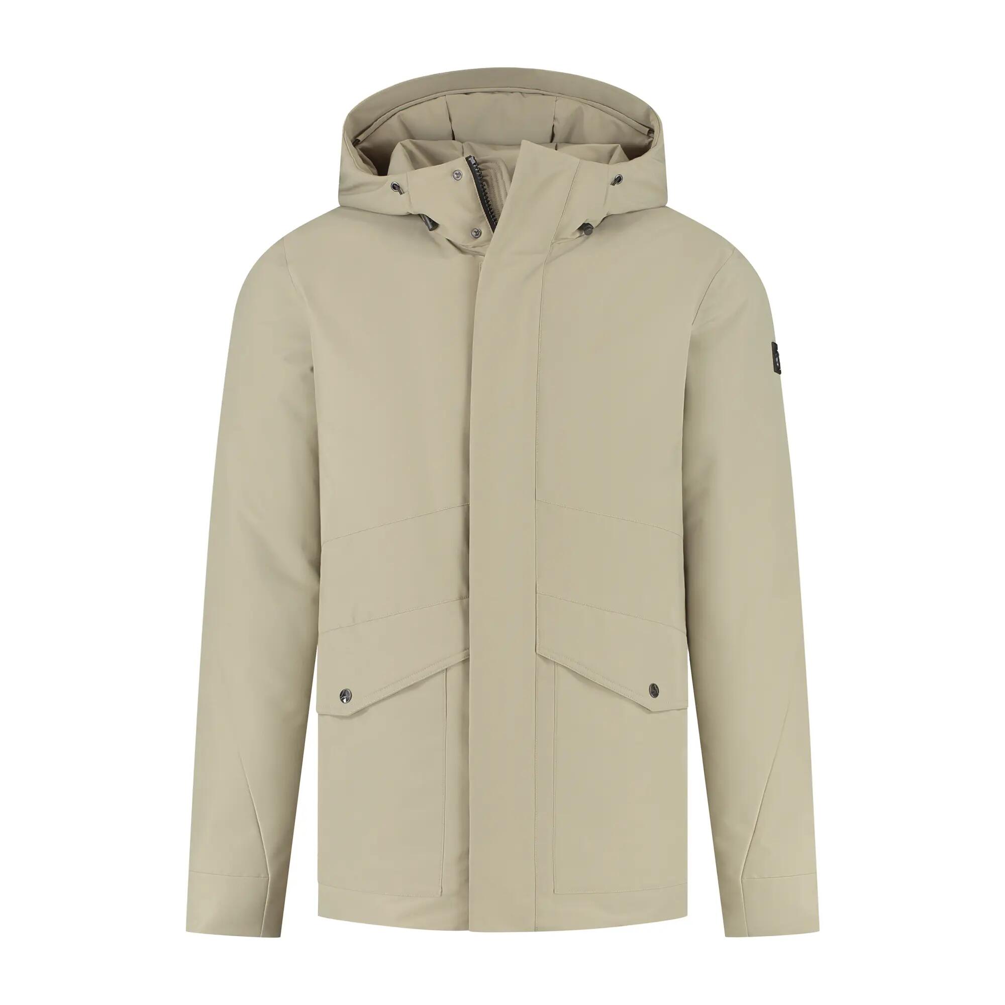Sune Homme - Veste d'hiver Hardshell - Imperméable - Marron clair 4/6