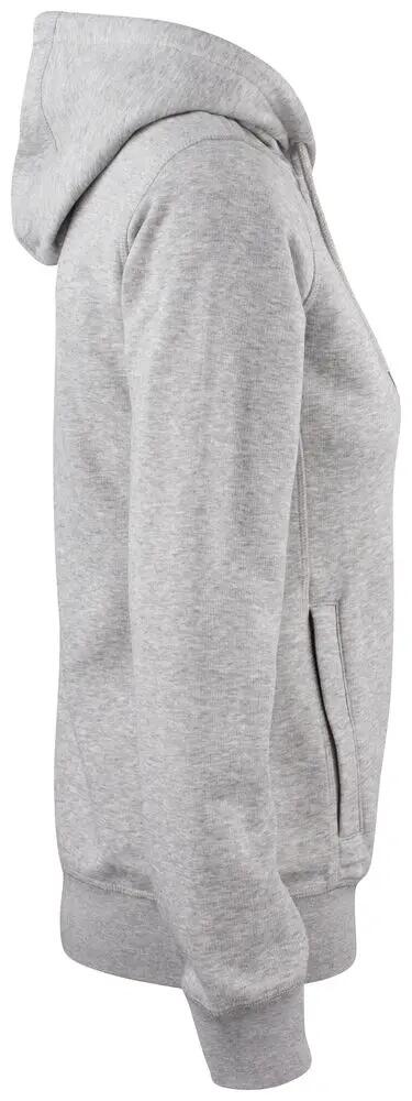 clique Premium OC Hoody Full Zip Donna in cotone bio grigio melange 4/4
