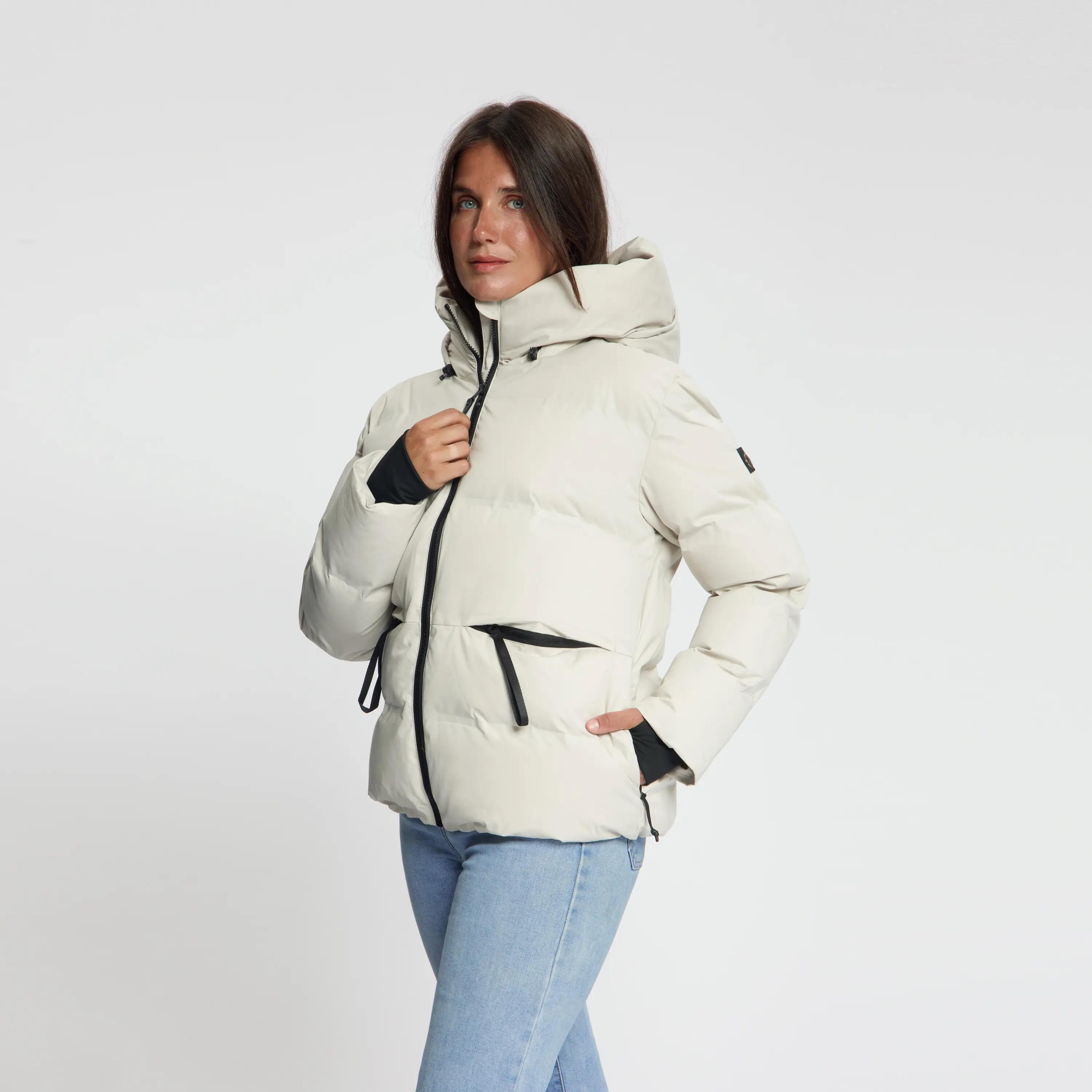Oliv Dames - Puffer winterjas - Waterdicht - Sand 2/5
