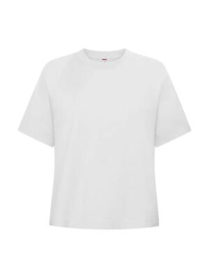 Clique over-t women oversized t-shirt wit katoen
