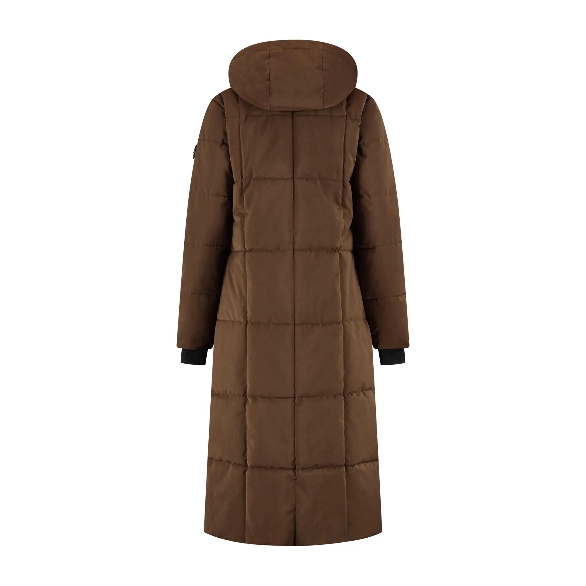 Andels Dames - Puffer winterjas - Waterdicht - Donkerbruin 6/6