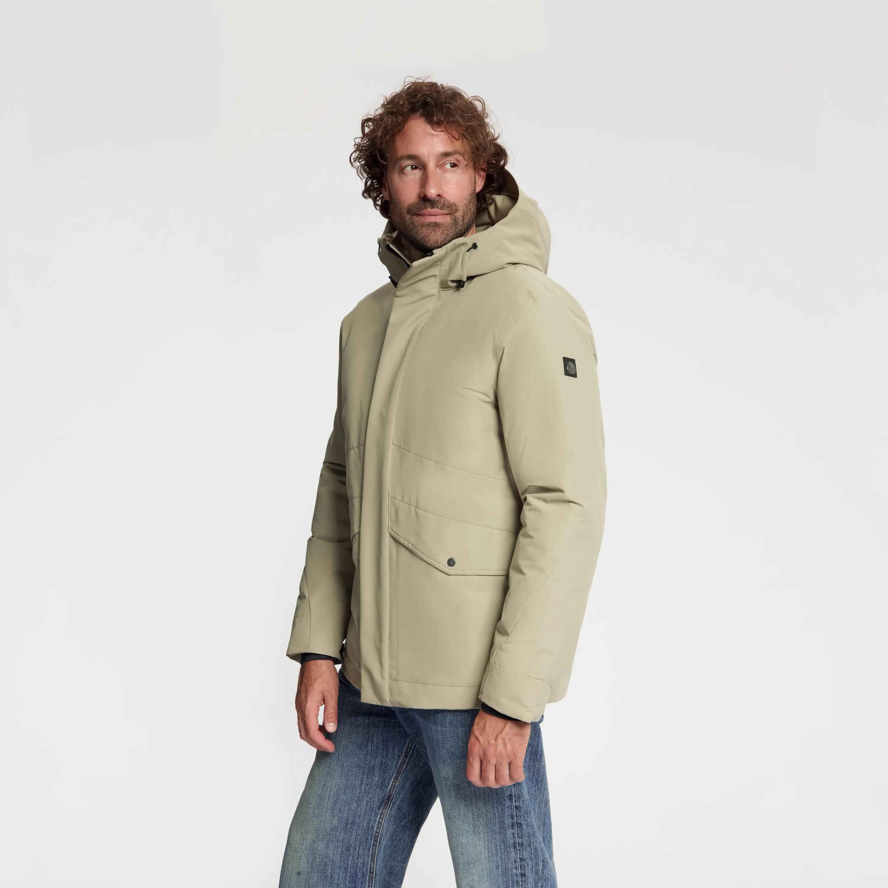 Sune Homme - Veste d'hiver Hardshell - Imperméable - Marron clair 2/6