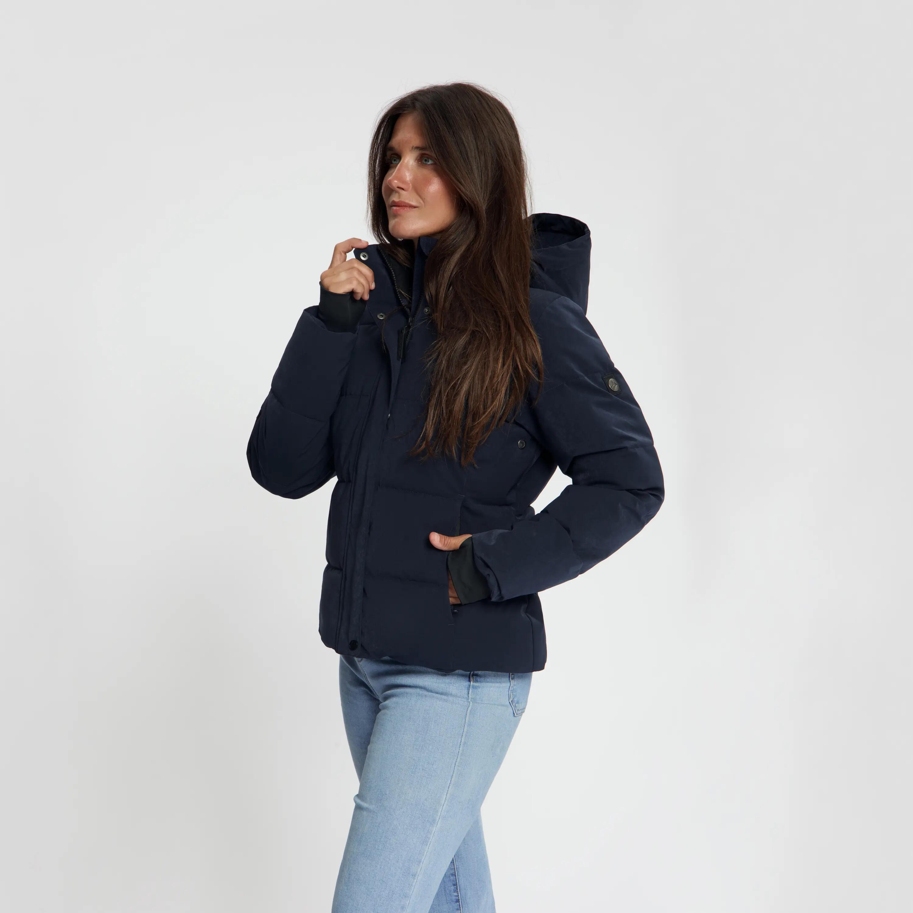 Agnes Damen – Daunen-Winterjacke – Wasserdicht – Marineblau 2/5
