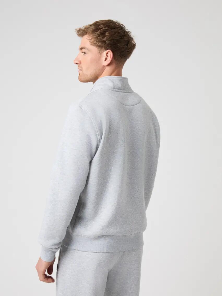 bjorn_borg CENTRE HALF ZIP – Herren Half-Zip in Light Grey Melange 2/5