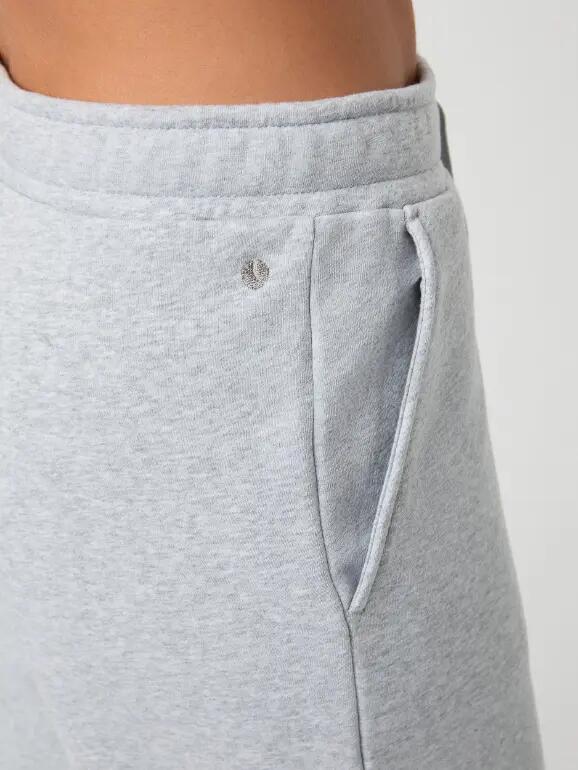 bjorn_borg CENTRE SWEATPANTS gris clair 4/4