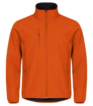 clique Veste Softshell Classic en polyester recyclé - Blood Orange