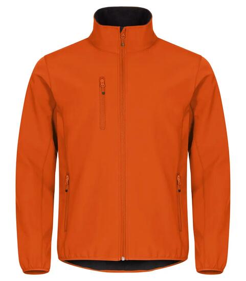clique Veste Softshell Classic en polyester recyclé - Blood Orange