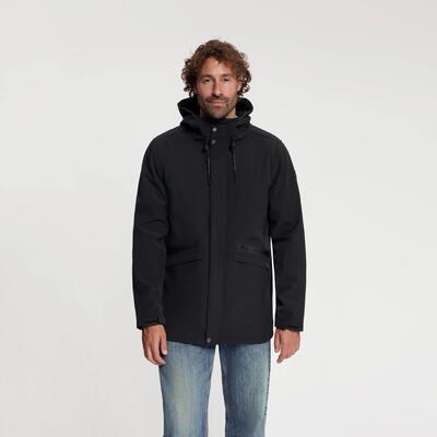 Njal heren - softshell jas - waterdicht - donkerbruin