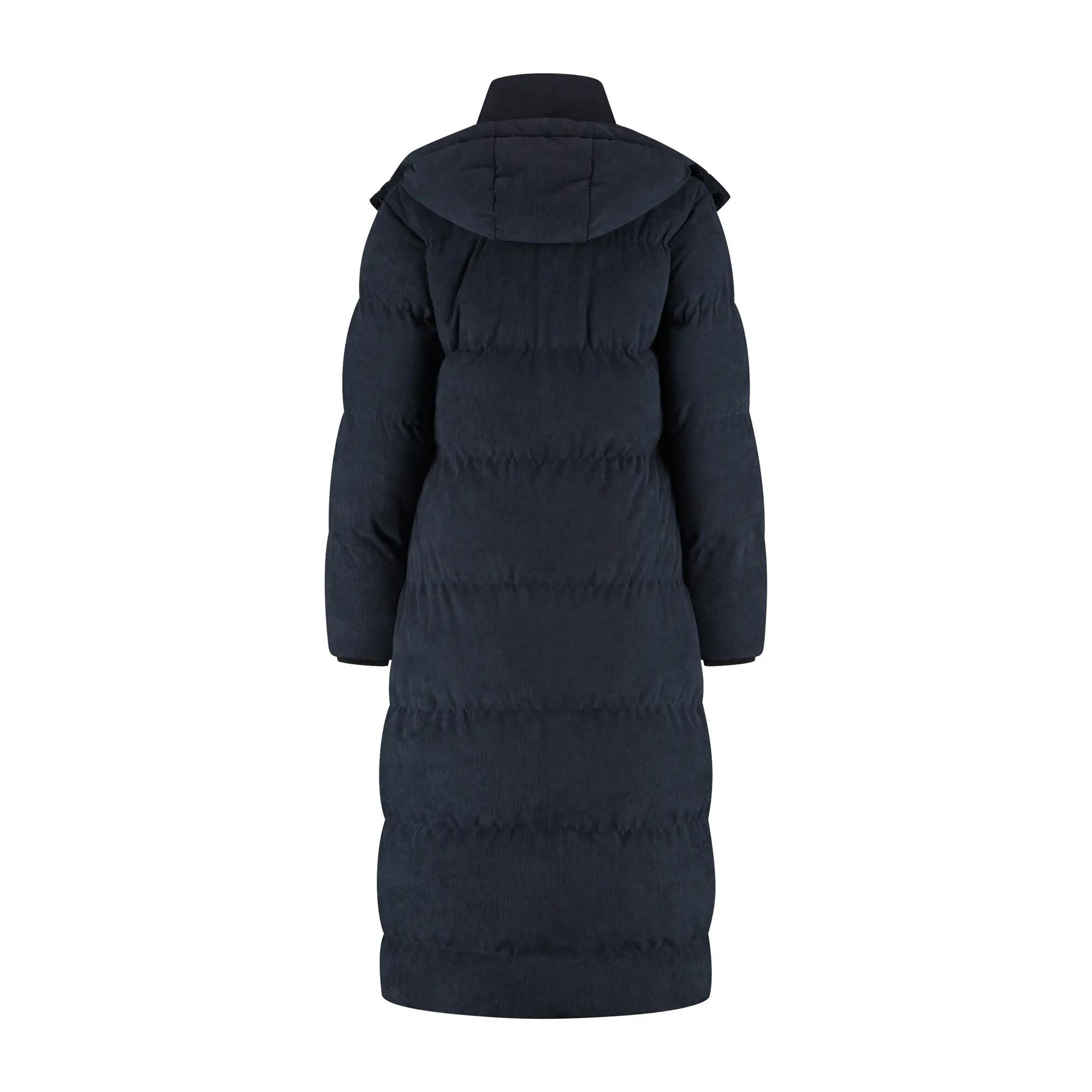Unni Dames - Puffer winterjas - Corduroy - Navy 6/6