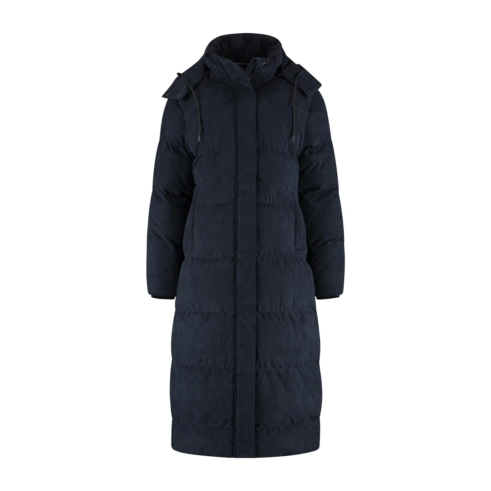 Unni Dames - Puffer winterjas - Corduroy - Navy 5/6
