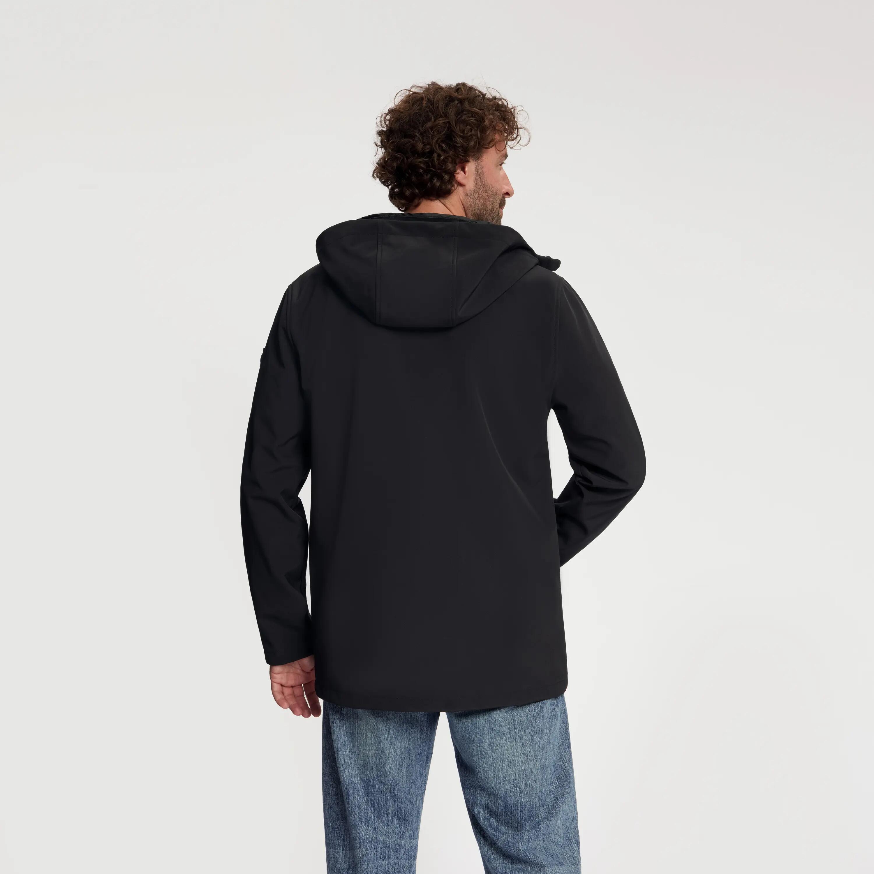Njal Heren - Softshell Jas - Waterdicht - Zwart 3/6
