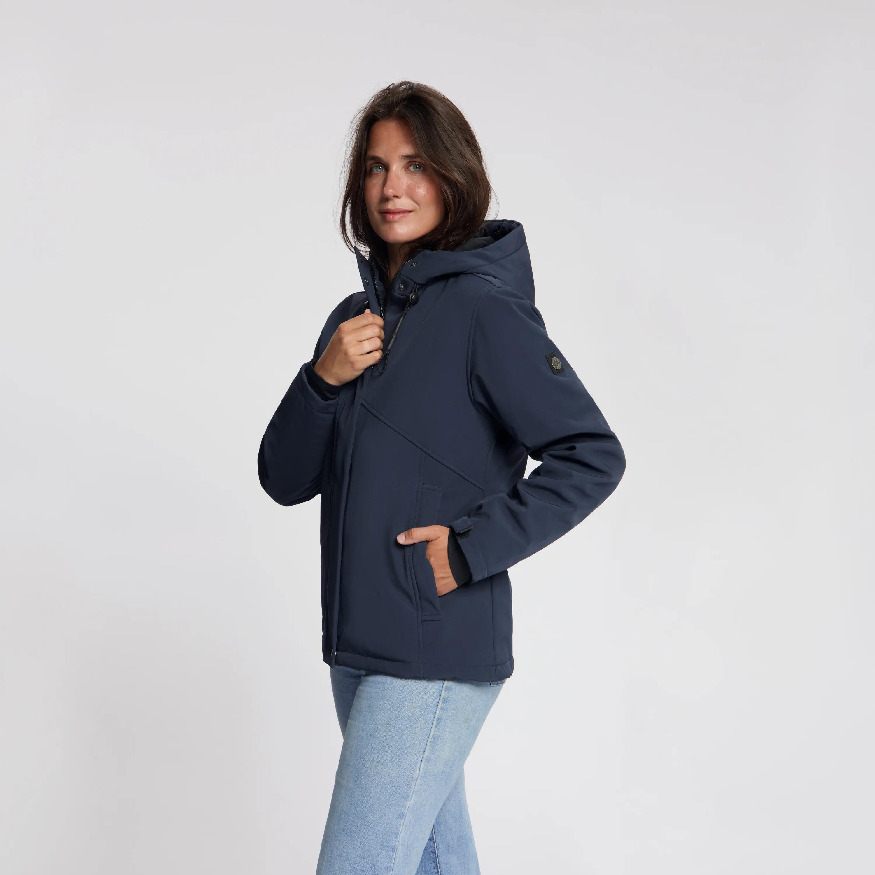 Nykke Damen – Softshell-Jacke – Wasserdicht – Marineblau 2/5