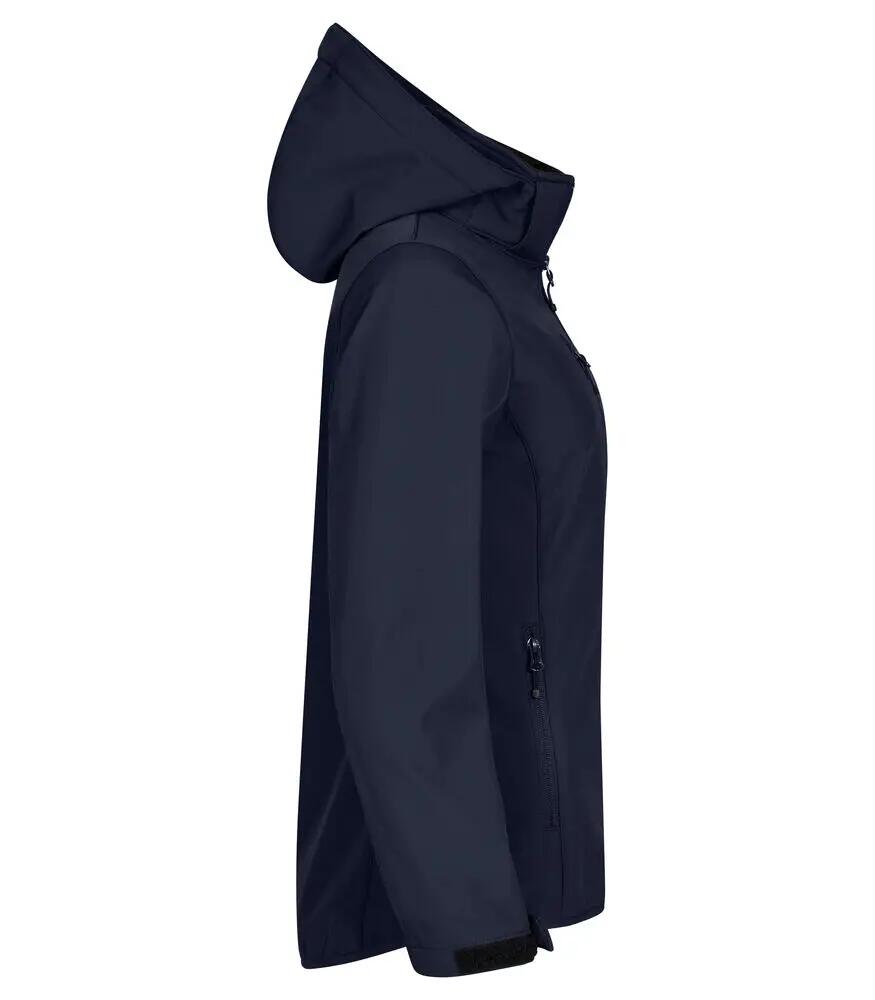 clique Softshell com Capuz Mulher – 3 camadas em poliéster reciclado 2/4