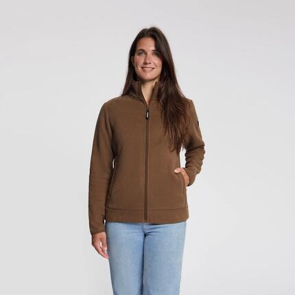 Rut Damen – Outdoor-Weste – Fleece – Dunkelbraun