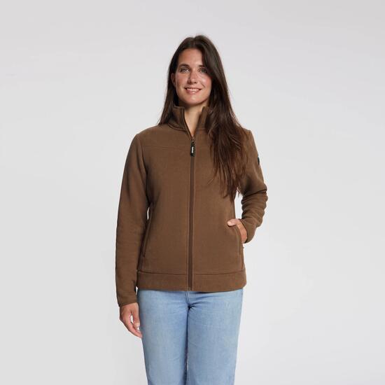 Rut Damen – Outdoor-Weste – Fleece – Dunkelbraun