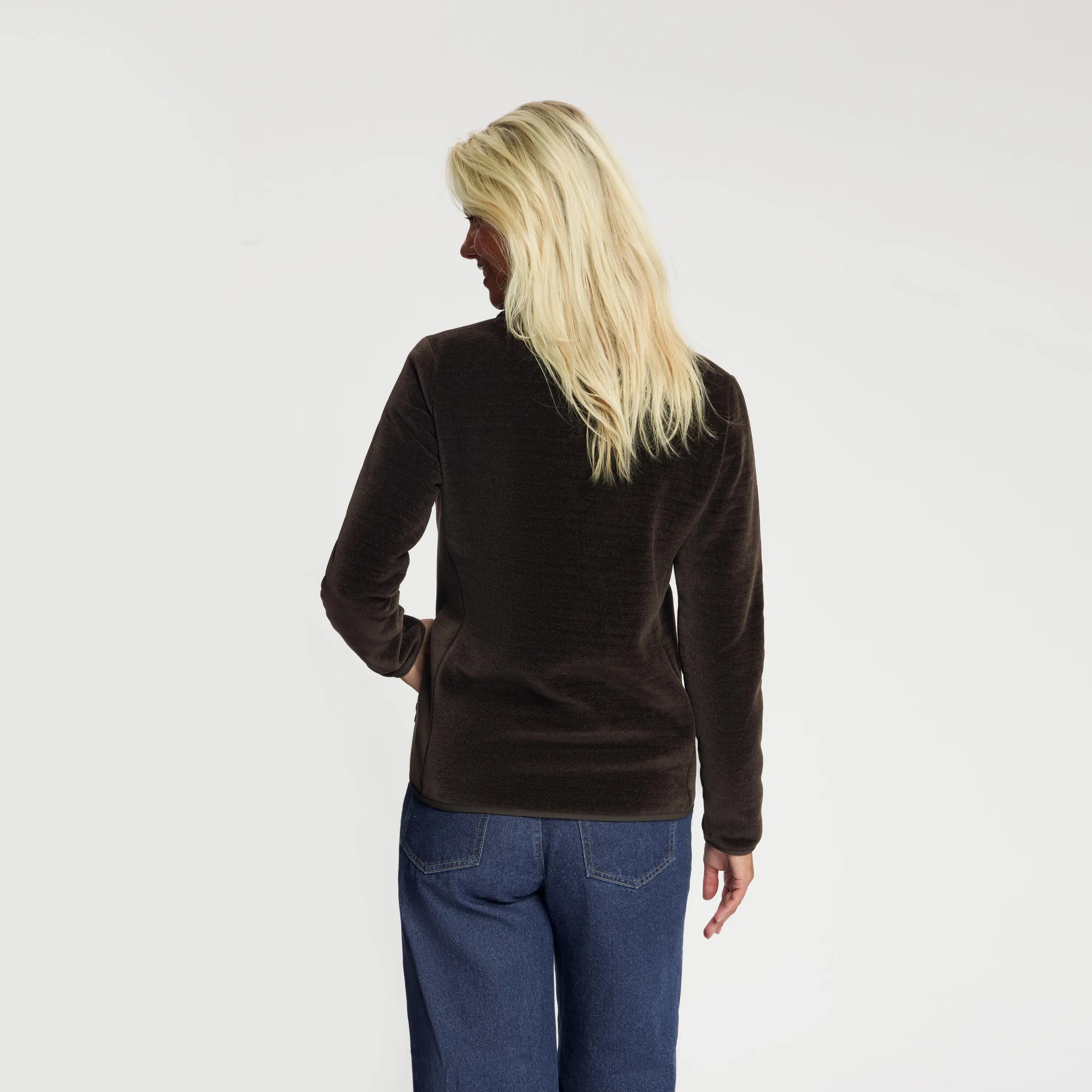 Holly Femmes - Veste d'extérieur - Polaire - Marron foncé 3/6