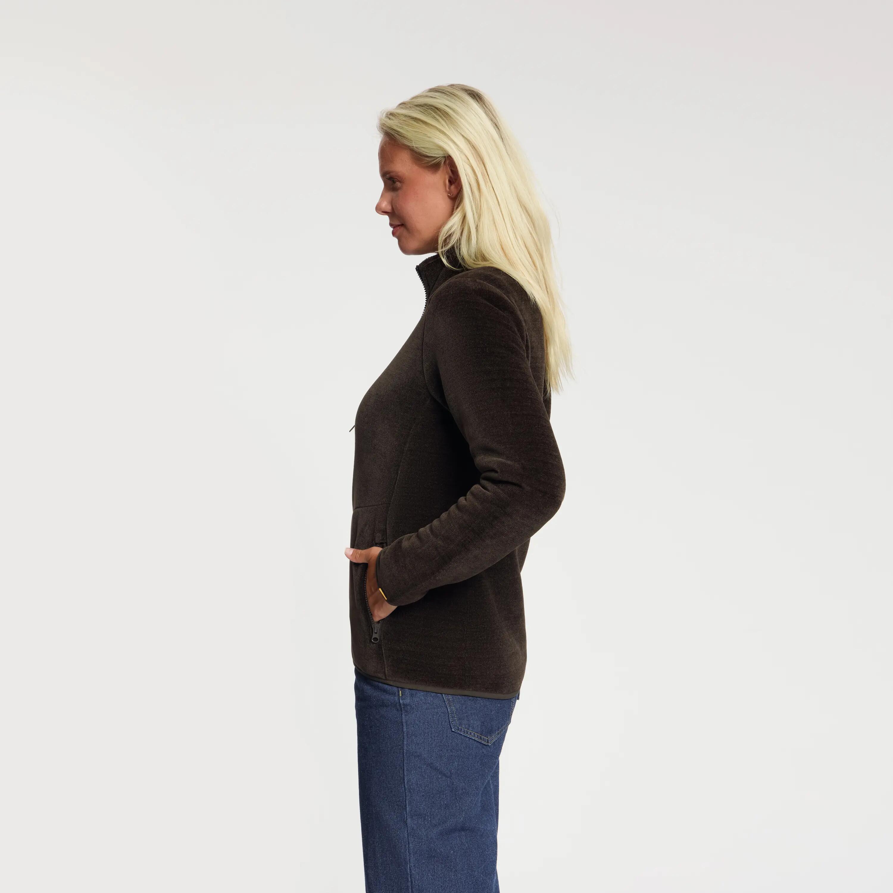 Holly Femmes - Veste d'extérieur - Polaire - Marron foncé 2/6