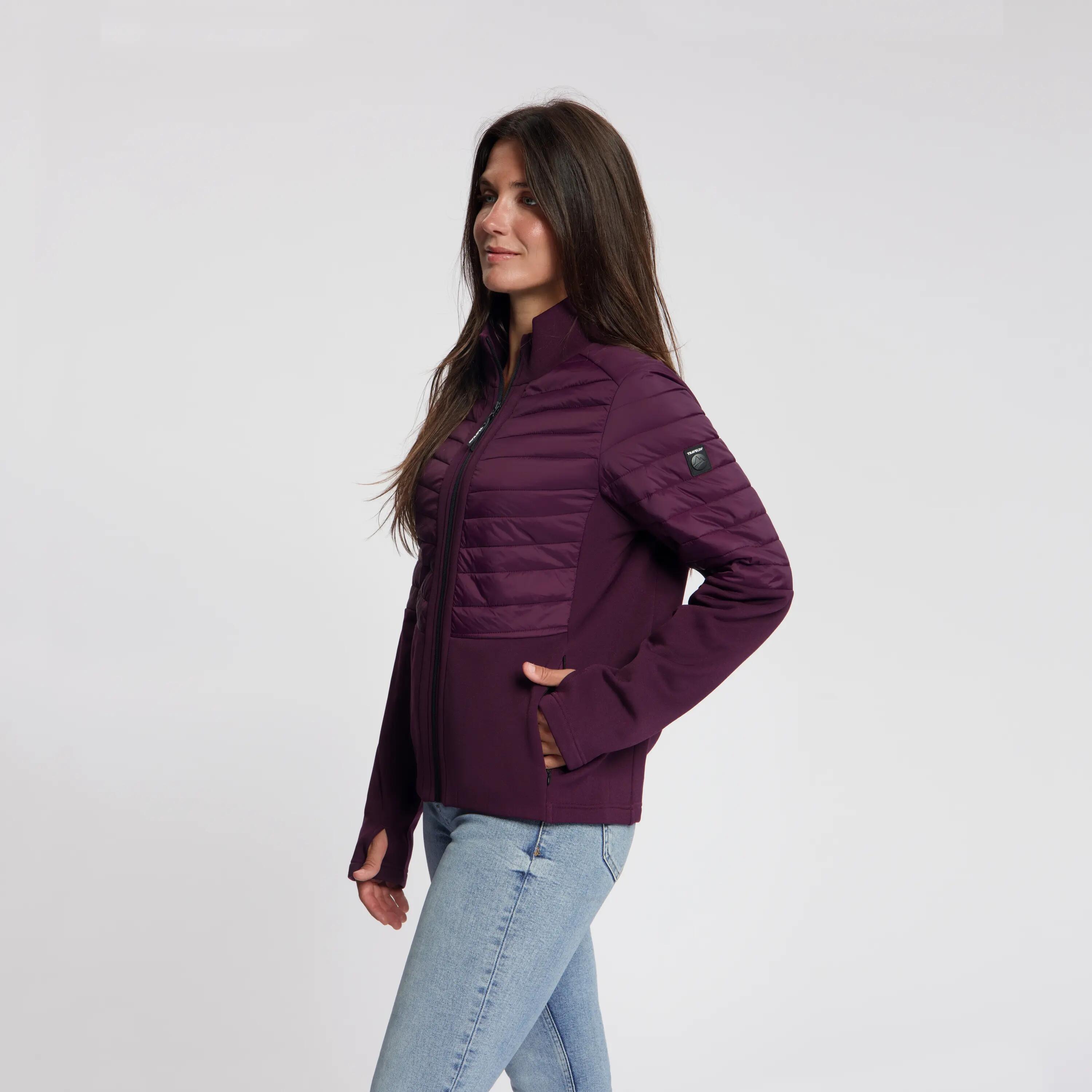 Lyan Dames - Outdoorvest - Gevoerd - Paars 2/6