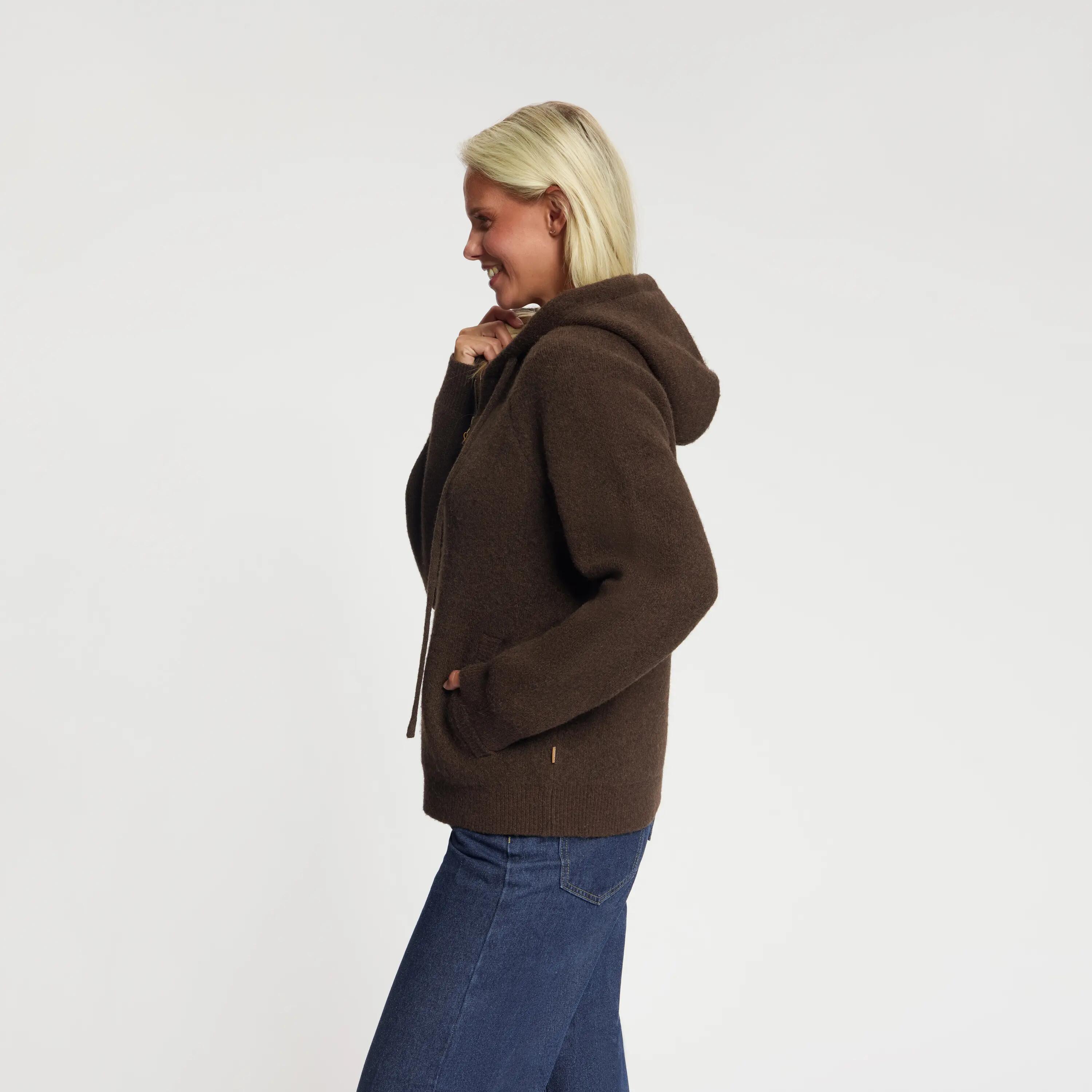 Nele Dames - Outdoorvest - Donkerbruin 3/6