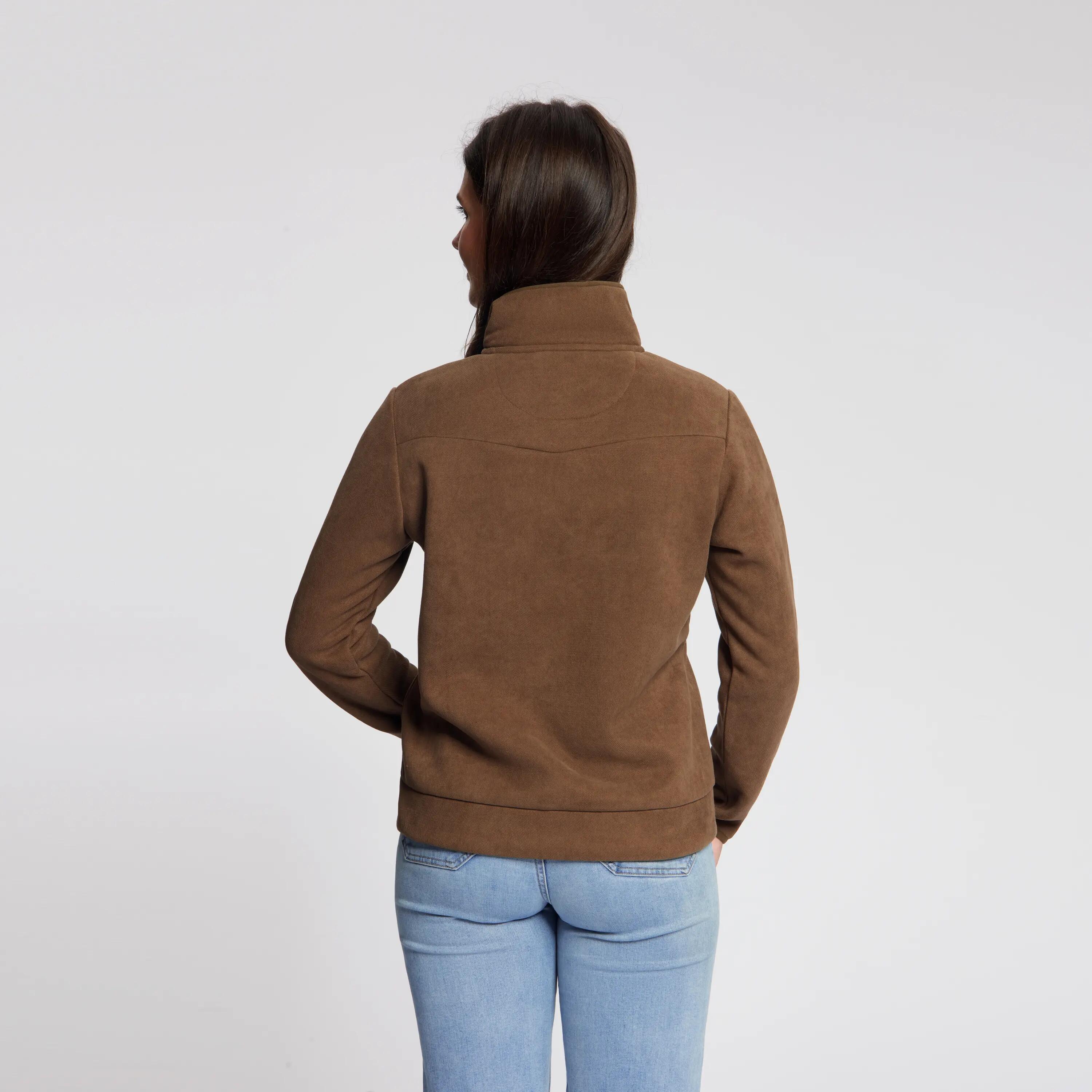 Rut Femmes - Veste d'extérieur - Polaire - Marron foncé 3/6