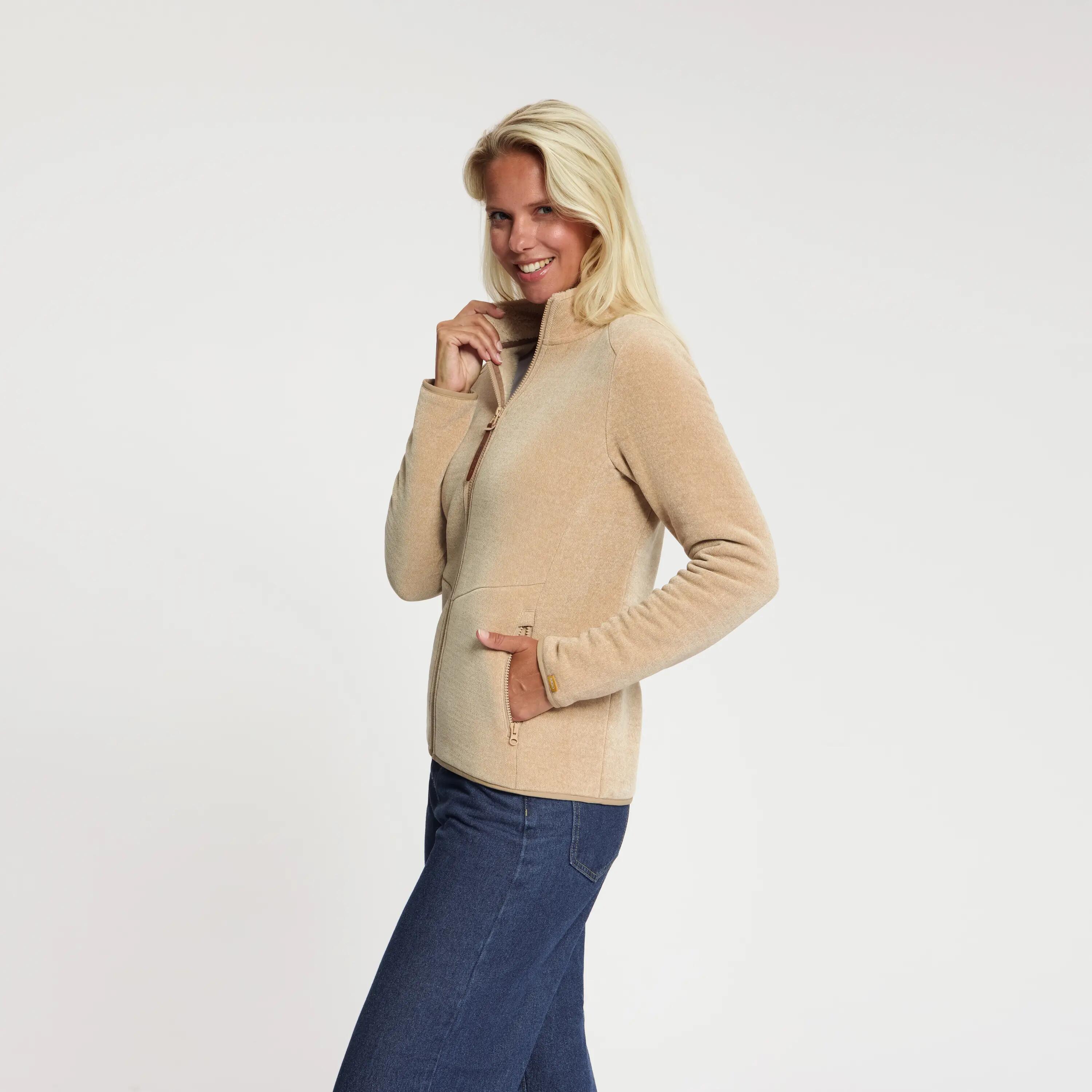 Holly Femmes - Veste d'extérieur - Polaire - Sable 2/6
