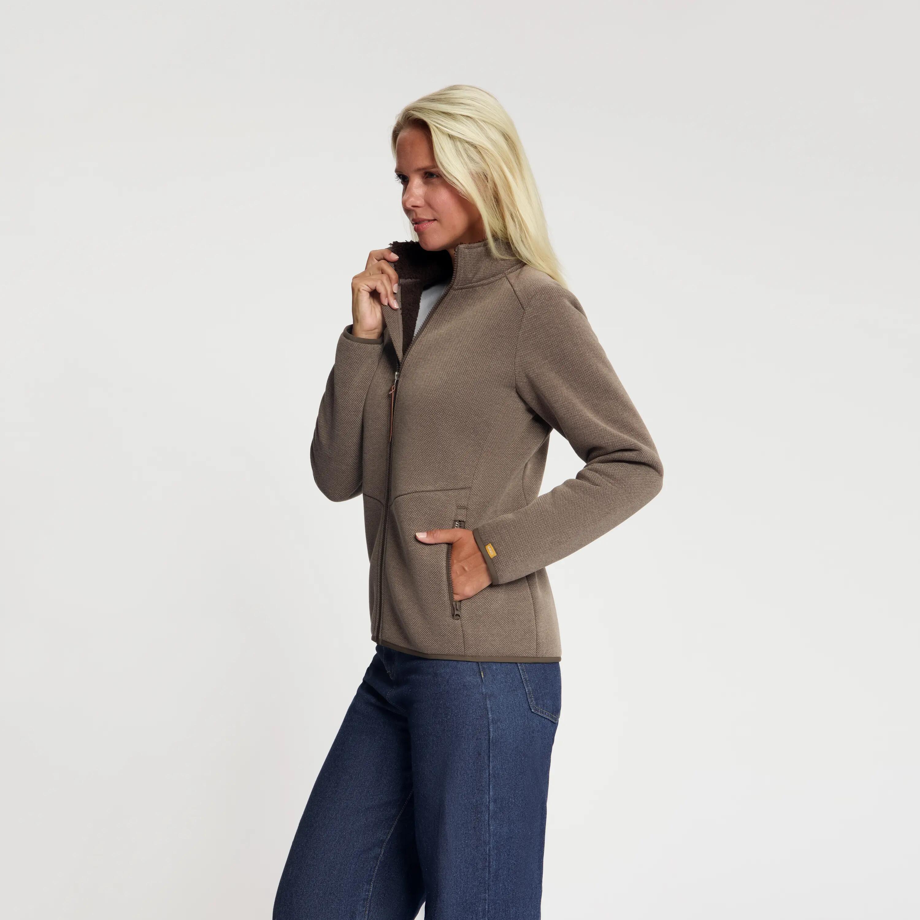 June Femme - Veste d'extérieur - Doublure en peluche - Marron foncé 2/6
