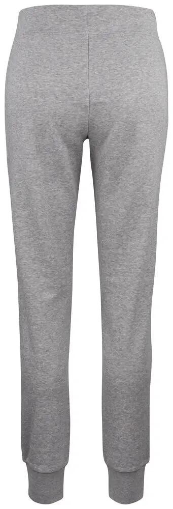 clique Premium OC Pants Women — Calças em algodão orgânico cinza mesclado 2/4