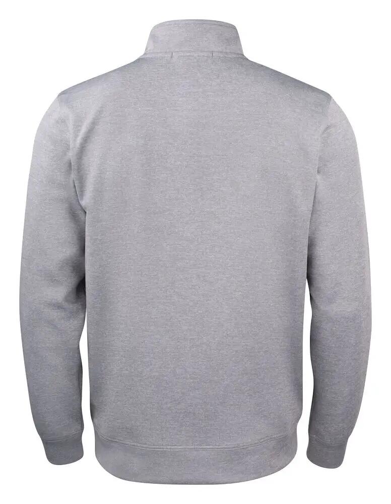 clique Basic Active Cardigan met ritssluiting polyester grijs melange 4/4