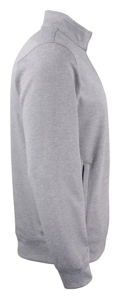 clique Basic Active Cardigan met ritssluiting polyester grijs melange 3/4