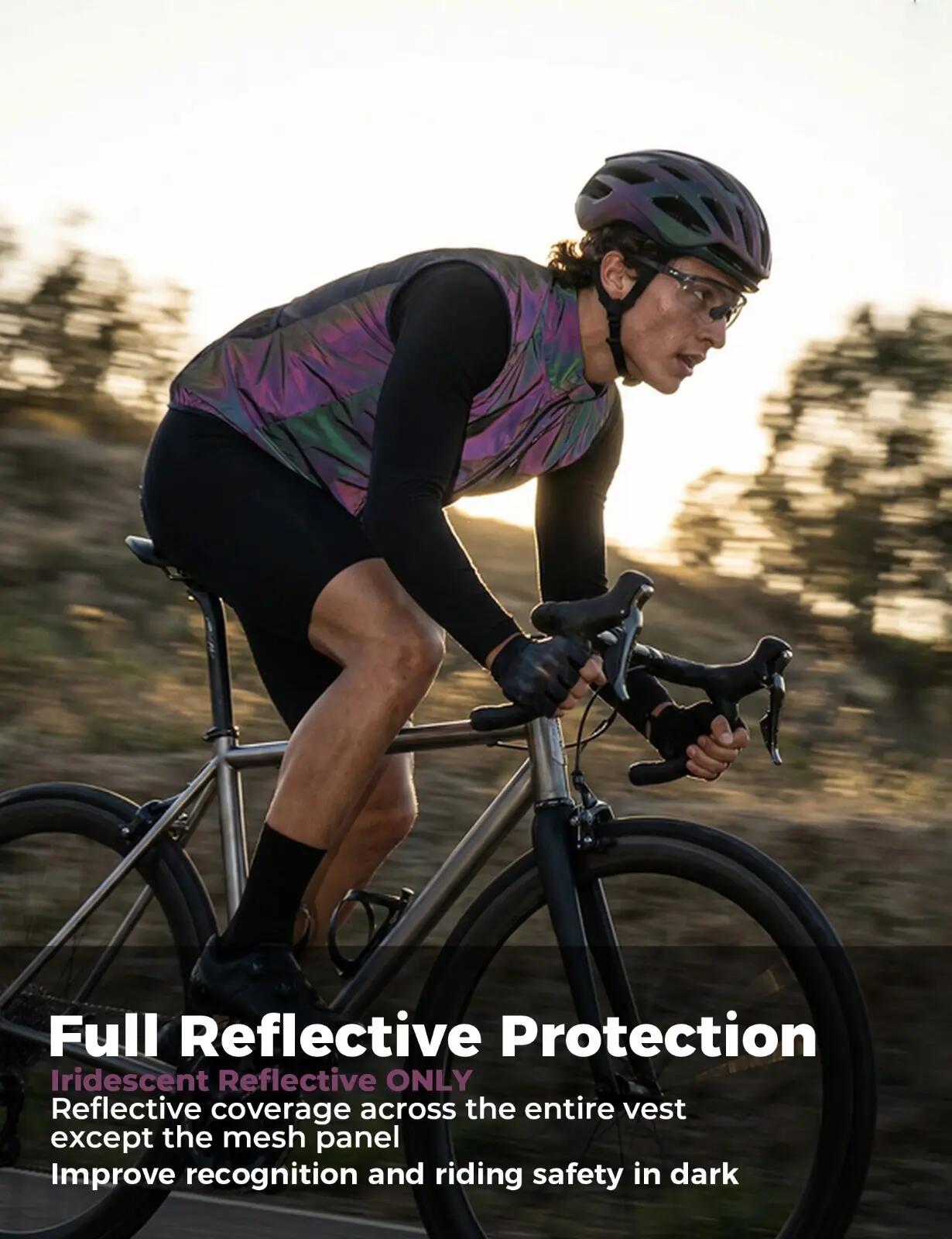 Leichte Windweste atmungsaktiv mit UPF 50+ – für Radsport & Outdoor 7/9