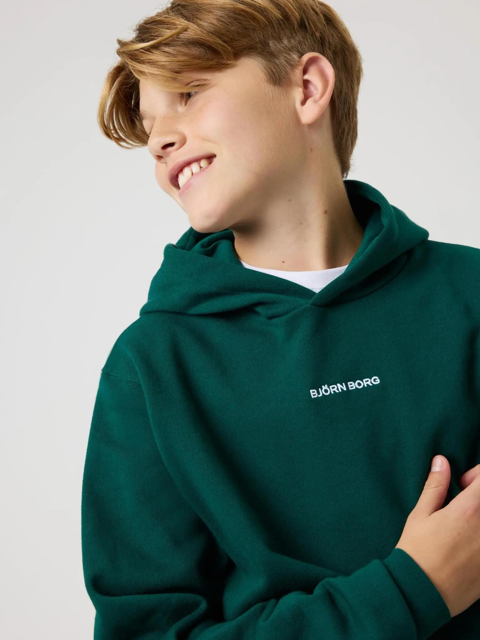 bjorn_borg BORG CLASSIC HOODIE Junior RAIN FOREST 4/4