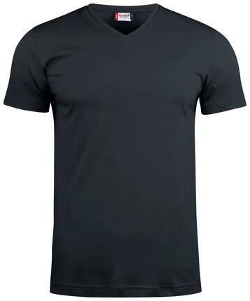 clique Basic-T V-neck pour homme – T-shirt col V, coupe ajustée