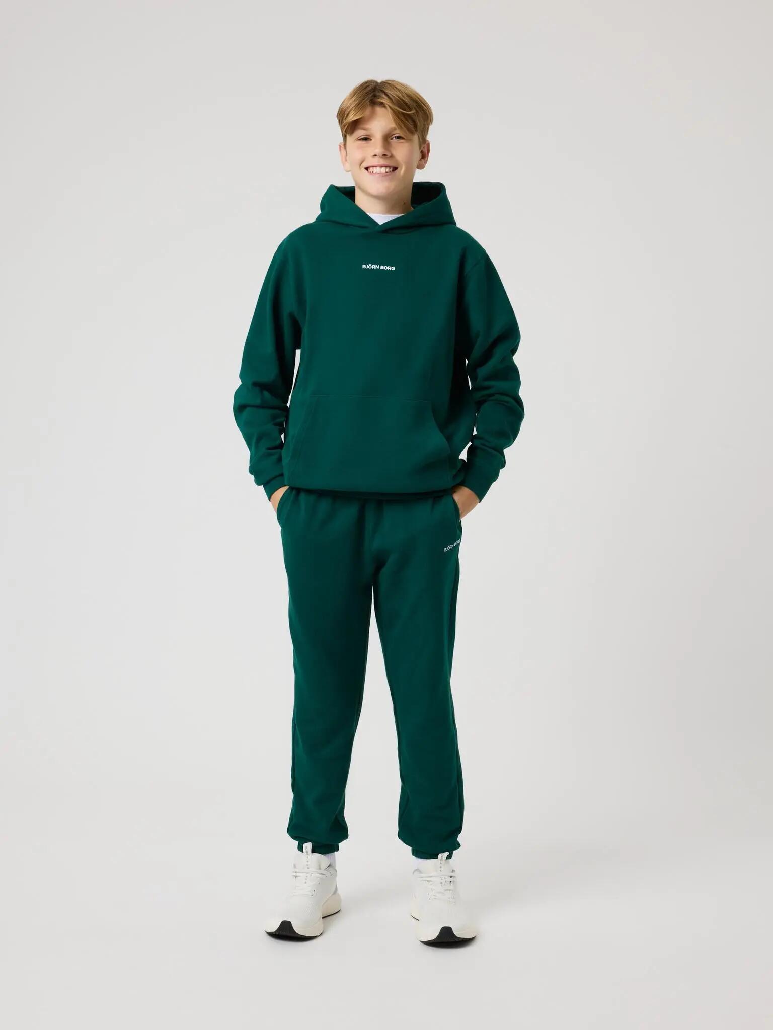bjorn_borg BORG CLASSIC HOODIE Junior RAIN FOREST 3/4