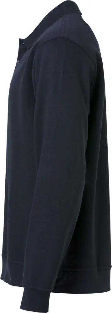 clique Basic Polo Sweater heren - donker marine, onderhoudsarm 3/4