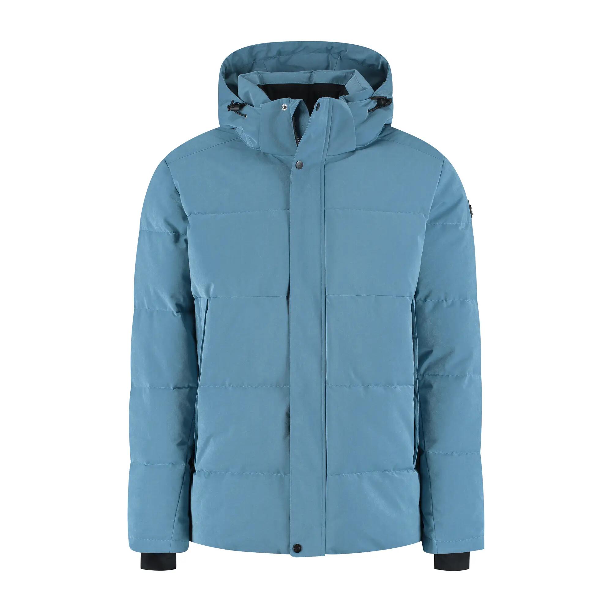 Asberg Heren - Puffer winterjas - Waterdicht - Blauw 4/5