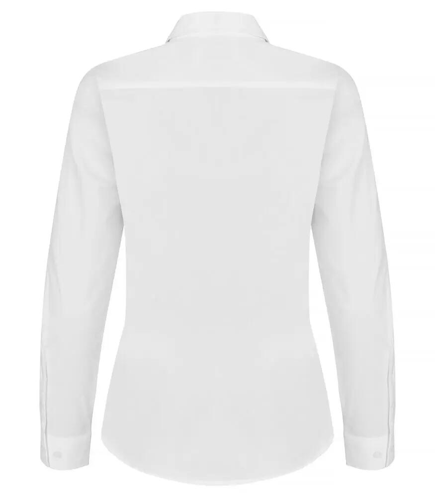 clique Stretch Shirt L/S Women - stretch overhemd lange mouw, wit 2/4