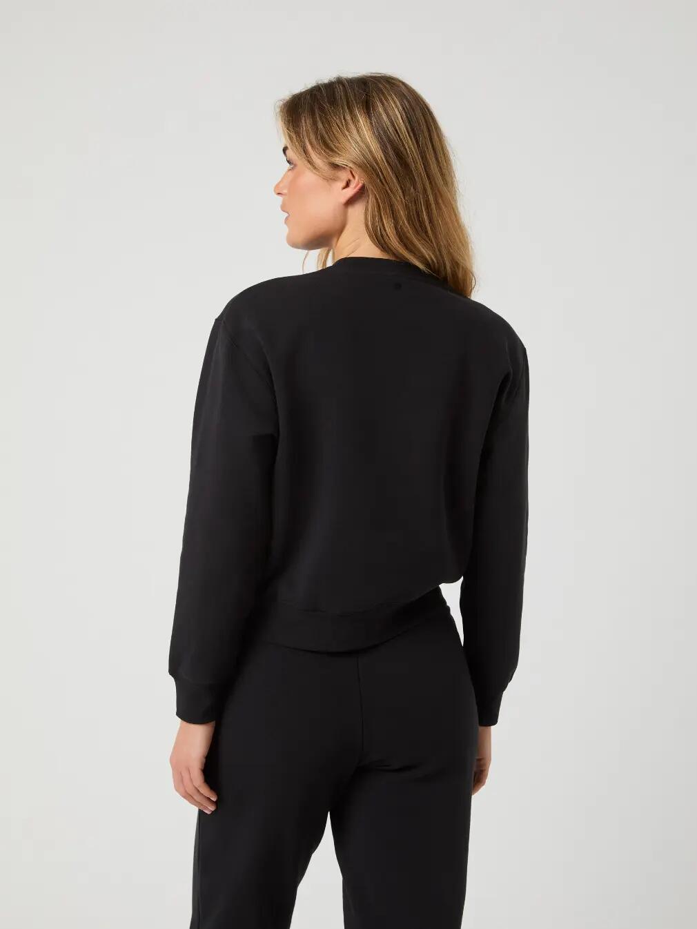 bjorn_borg CENTRE SWEATSHIRT donna - BLACK BEAUTY 2/5