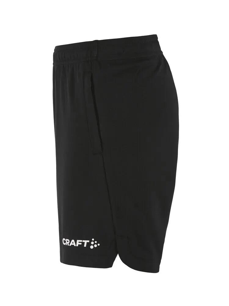 craft Calções Ability Zip Pocket Jr em poliéster reciclado - Preto – Black 3/4