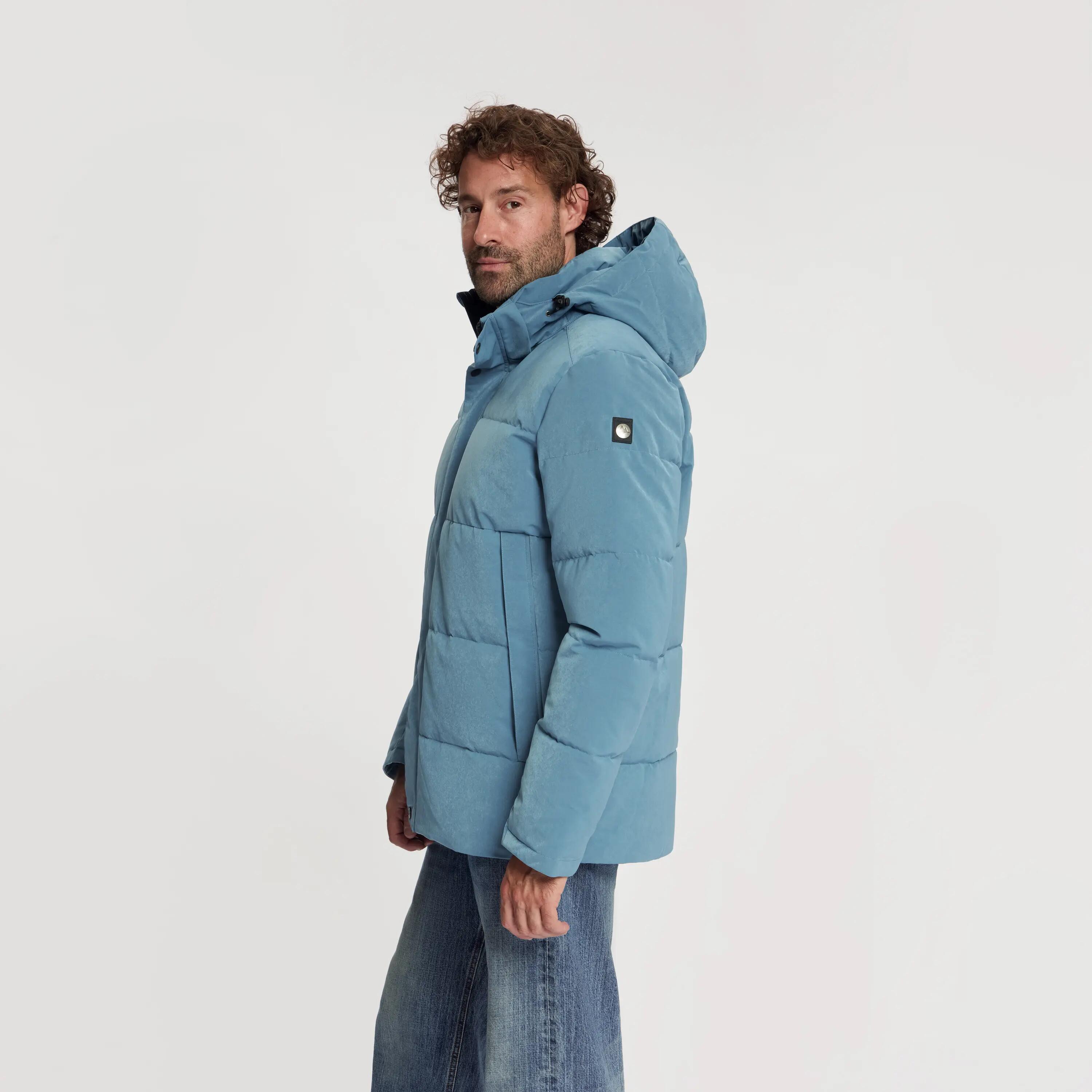 Asberg Heren - Puffer winterjas - Waterdicht - Blauw 2/5